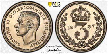 1937 3D Mdy S-4088 Crowned 3 PL66