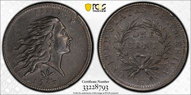 1793 1C Wreath, S-8 XF45BN