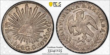 1854-Mo GC 1/2 R MS63