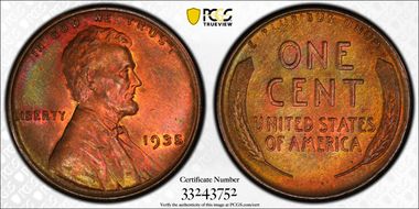 1935 1C MS65RB