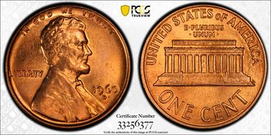 1960-D/D 1C Small/Large Date MS65RD