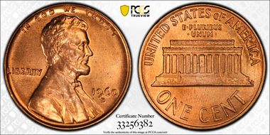 1960-D/D 1C Small/Large Date MS65RD