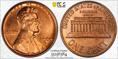 1960-D/D 1C Small/Large Date MS66RD