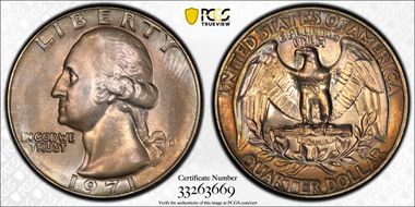 1971-D 25C DDR FS-801 (027.8) MS62