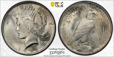 1922 $1 MS67