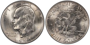 1971-D $1 MS64
