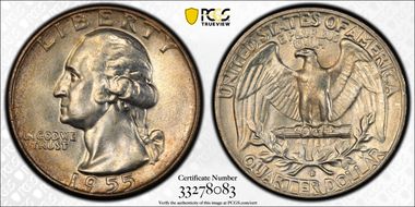 1955-D 25C MS65
