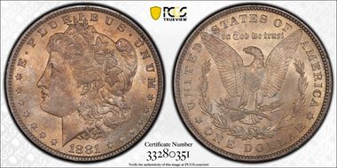 1881 $1 MS65