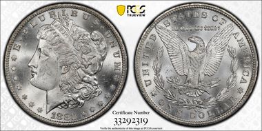 1882-CC $1 VAM 2B, Stage 3 MS62