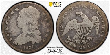 1831 25C B-7, Lg. Letters, RPD, FS-301 G6