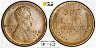 1910-S 1C MS65BN