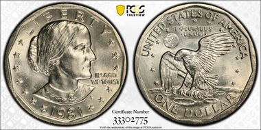1981-P SBA$1 MS65