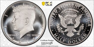 2014-S 50C Enhanced - Silver 50th Anniversary Set MS69PL