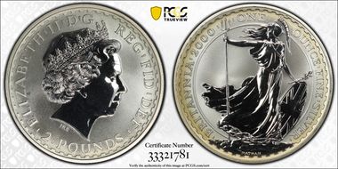 2000 £2 S-BF2 Britannia Ag MS68