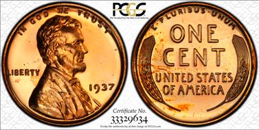 1937 1C PR65RD