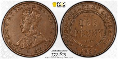 1933/2 (m) 1D AU50BN