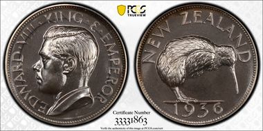 "1936" (1984) Medal FM6b Edward VIII Silver Fantasy PL66