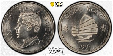 "1936" Medal FM45b Edward VIII RE CuNi Fantasy MS65