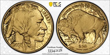 2007-W $50 American Buffalo .9999 Fine Gold PR70DCAM