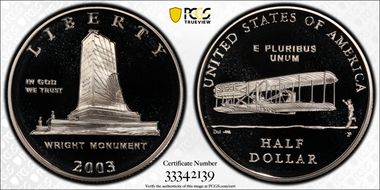 2003-P 50C First Flight PR69DCAM