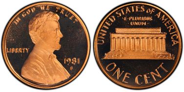 1981-S 1C Type 2 PR68DCAM