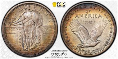 1917 25C Type 1 AU58FH