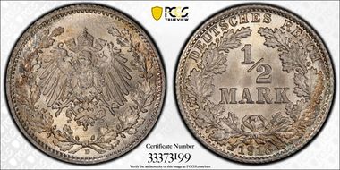 1918-D 1/2 Mk J-16 MS67+