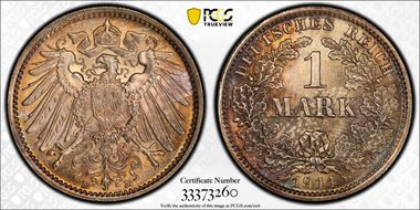 1914-D Mark J-17 Ag MS67