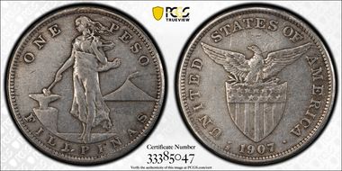 1907-S Peso N1