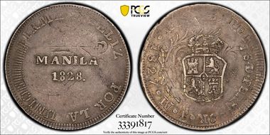 1828 8 R KM-24 C/S on Peru 8R VF35