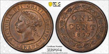 1897 1C MS64RB