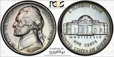 1938 5C Re-Engraved Obv Design FS-403 PR67