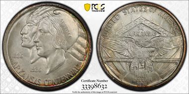 1936 50C Arkansas MS67