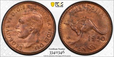 1950 Y. (p) 1D MS63RB