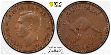 1948 Y. (p) 1D AU50BN