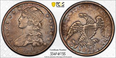 1831 25C B-5, Large Letters N1