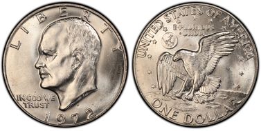 1972-D $1 MS65