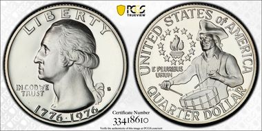 1976-S 25C Silver PR70DCAM