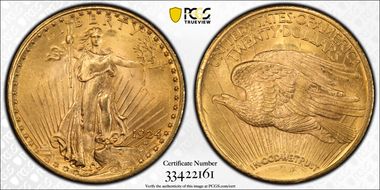1924 $20 MS64+