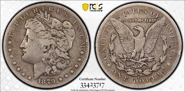 1879-S $1 VAM 34B, Rev. of 1878 F12