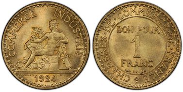 1924 1 Fr Gad-468 4 Ouvert F-218 MS66