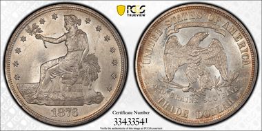 1876 T$1 MS62