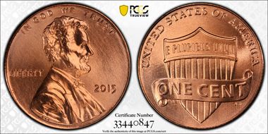 2015 1C Shield MS67RD