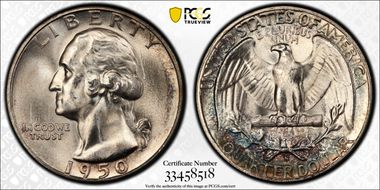 1950-S 25C DDR, FS-801 MS66