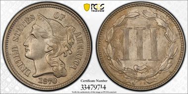 1870 3CN MS63