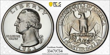 1963 25C PR69DCAM