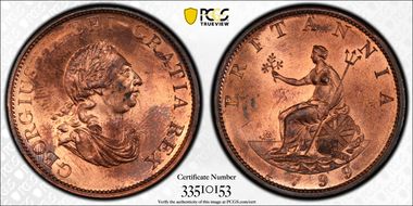 1799 1/2D S-3778 MS65RD