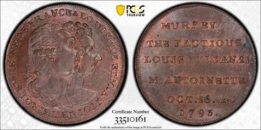 1793 Tk 1/2D DH-995a Middlesex, National MS63+ BN