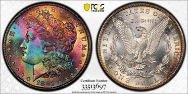 1881-S $1 MS66+