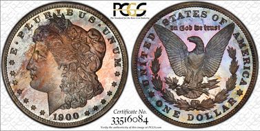 1900 $1 PR67+ CAM